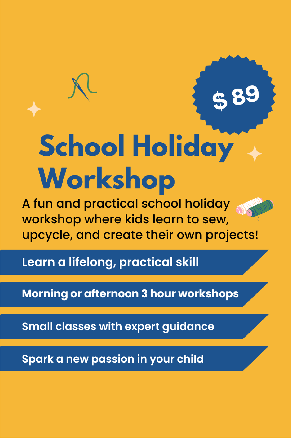 School Holiday Sewing Machine Workshops
