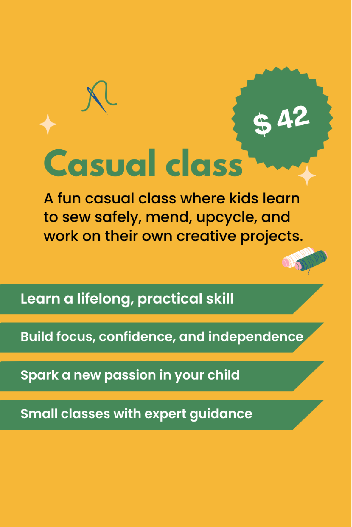 Casual sewing machine class