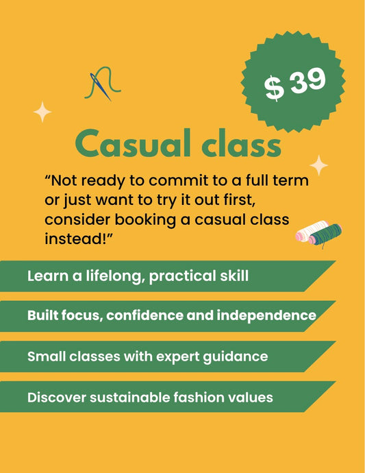 Casual sewing machine class