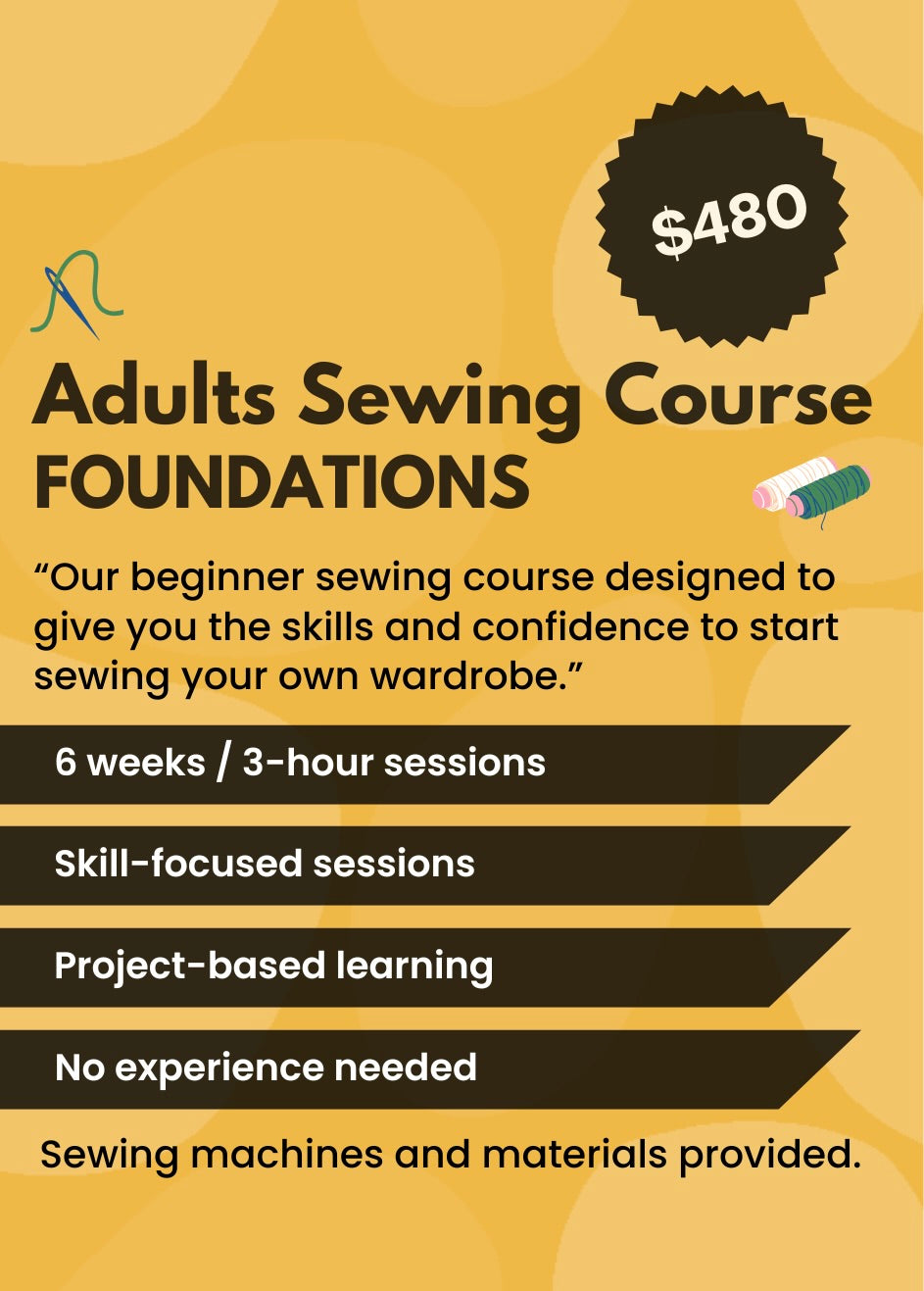 Sewing Course for adults